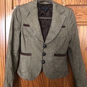 Banana Republic Herringbone Blazer.